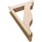 Ekena Millwork 5 1/2-in W x 20-in D x 32-in H Funston Slat Rough Cedar Woodgrain TimberThane Outlooker, Primed Tan OUTUR055X20X32FST24RCPR - alternate 2